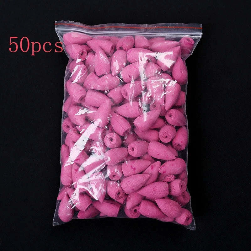 Mixed Waterfall Smoke Backflow Incense Cones in Sandalwood & Lavender-Lavender