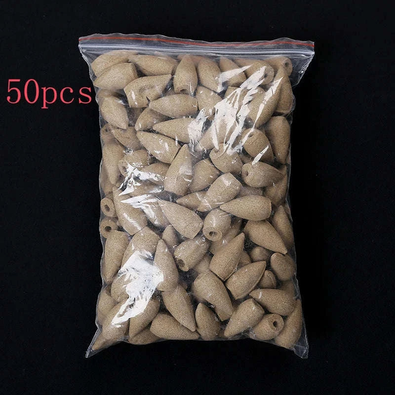 Mixed Waterfall Smoke Backflow Incense Cones in Sandalwood & Lavender-Lavender