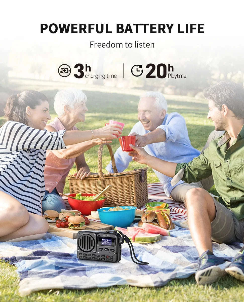 MLOVE BV800 Portable Bluetooth Speaker-Default Title