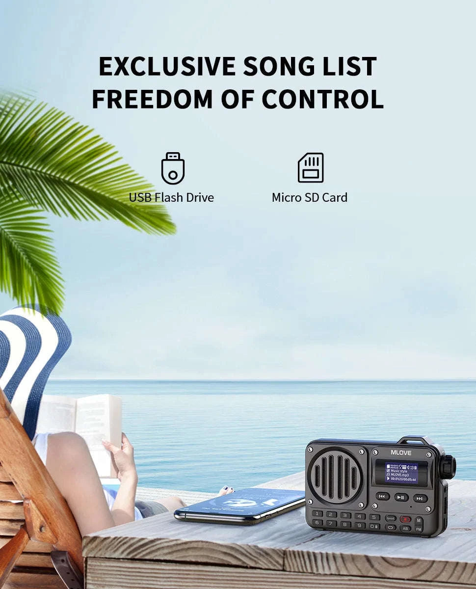 MLOVE BV800 Portable Bluetooth Speaker-Default Title