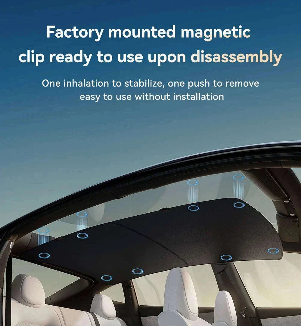 Model 3 Y Skylight Sunshade Magnetic Panel 2025-2026-MY 25-26 2PCS