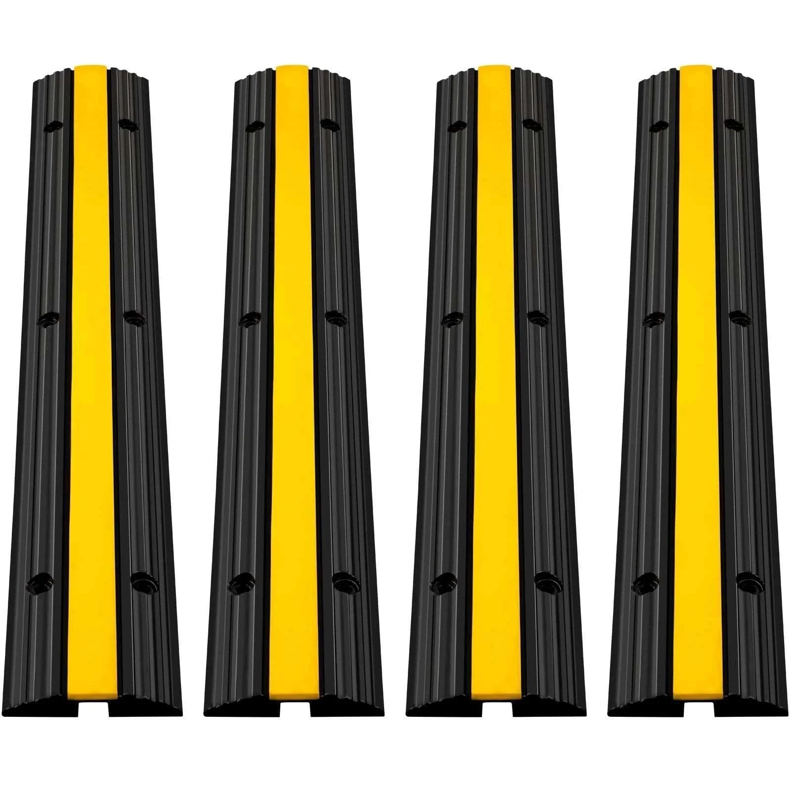 Modular Rubber Cable Protector Ramp 1-Channel 22046 lb Capacity-4PCS / france