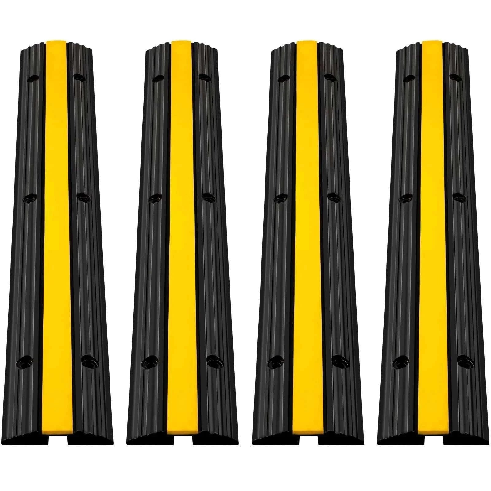 Modular Rubber Cable Protector Ramp 1-Channel 22046 lb Capacity-4PCS / france