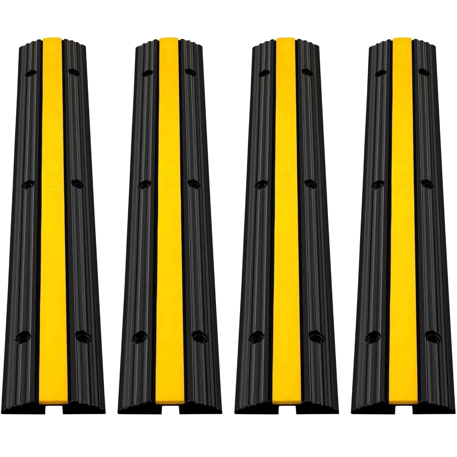 Modular Rubber Cable Protector Ramp 1-Channel 22046 lb Capacity-4PCS / france