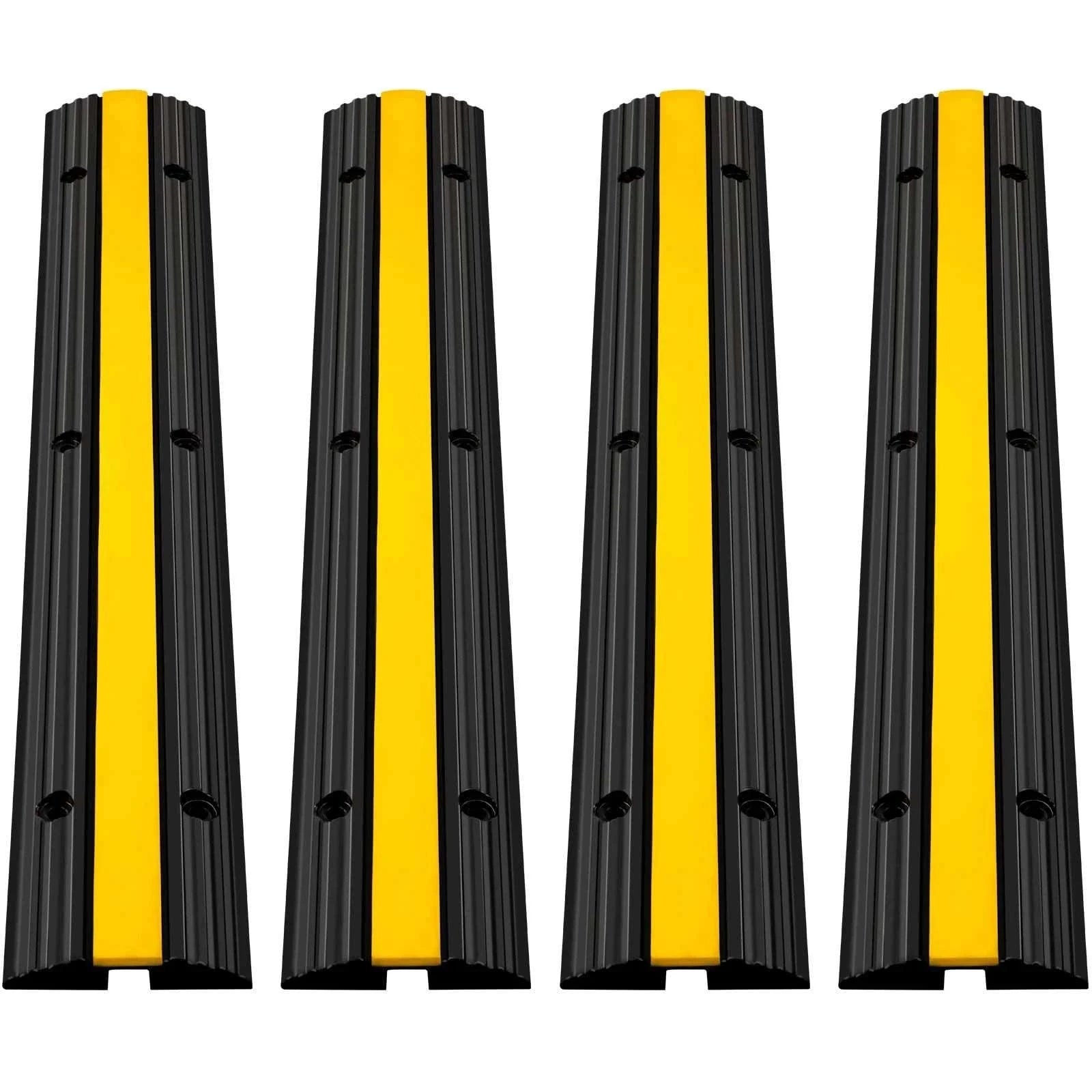 Modular Rubber Cable Protector Ramp 1 Channel 22046 lbs Load-4PCS / United States
