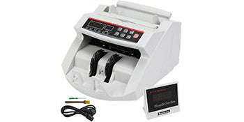 Money Counter Machine with UV MG IR DD Detection for USD and EUR-Gray / Poland