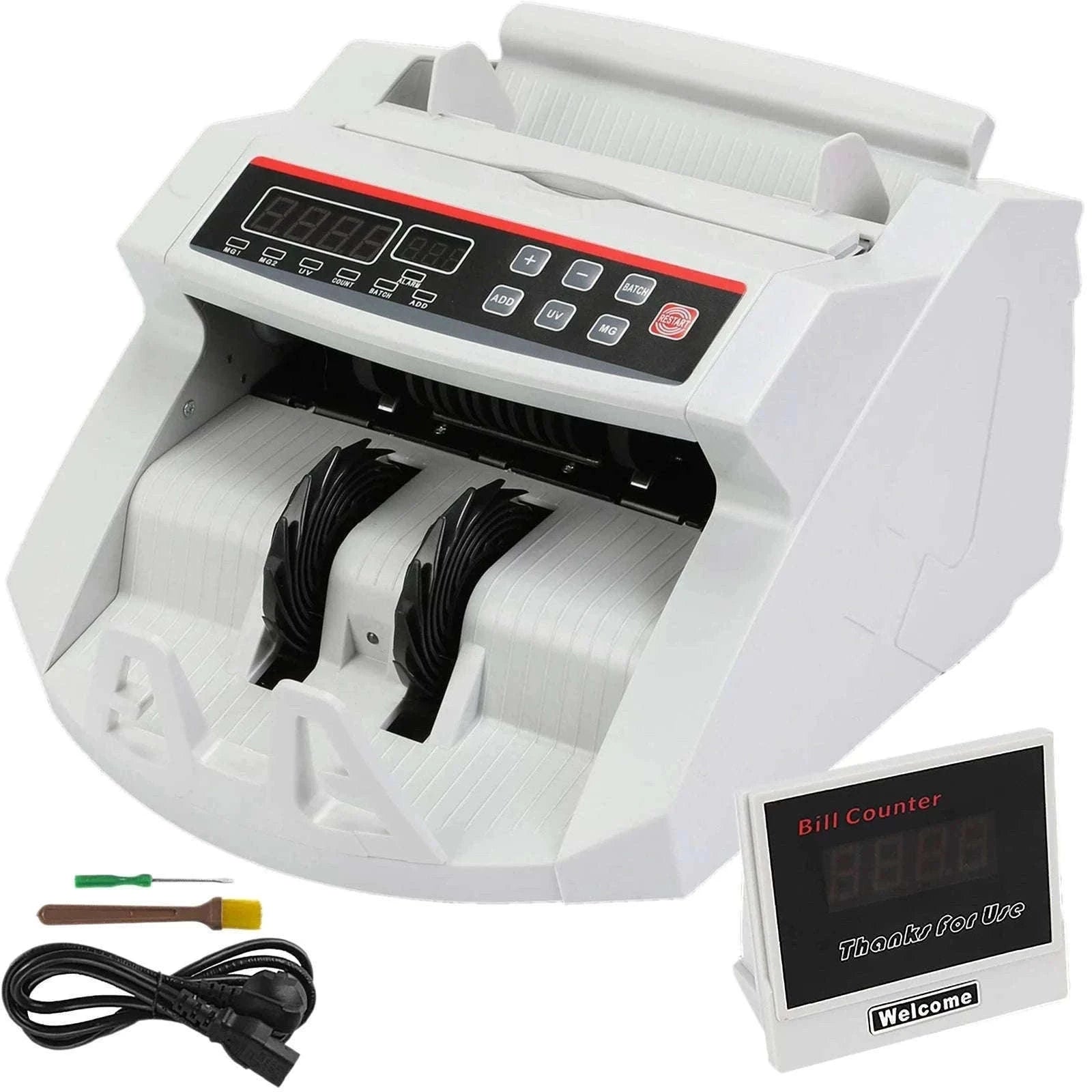 Money Counter Machine with UV MG IR DD Detection for USD and EUR-Gray / Poland