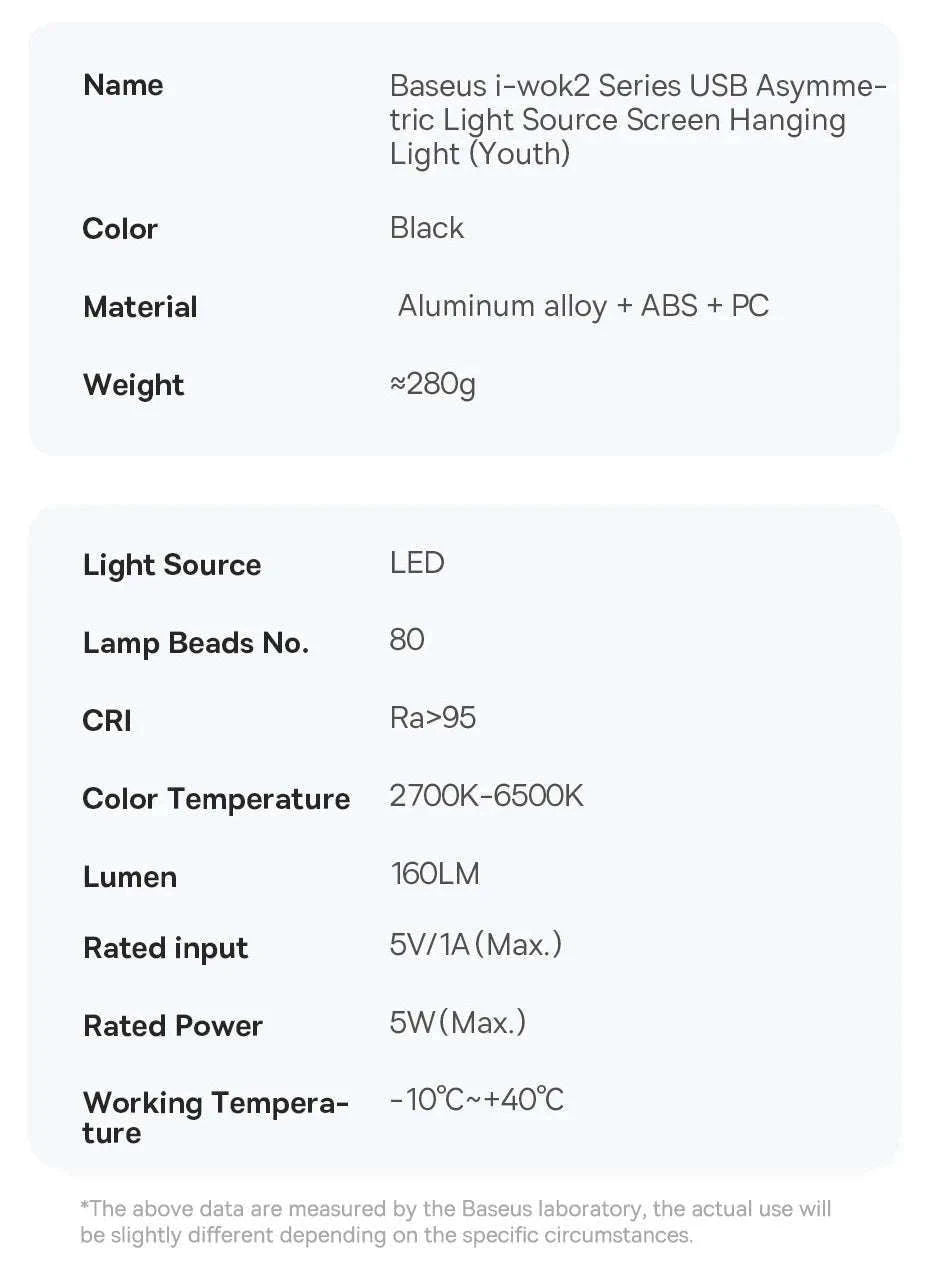 Monitor Light Bar with Adjustable Brightness & Anti-Glare LED-i-wok 2 Youth