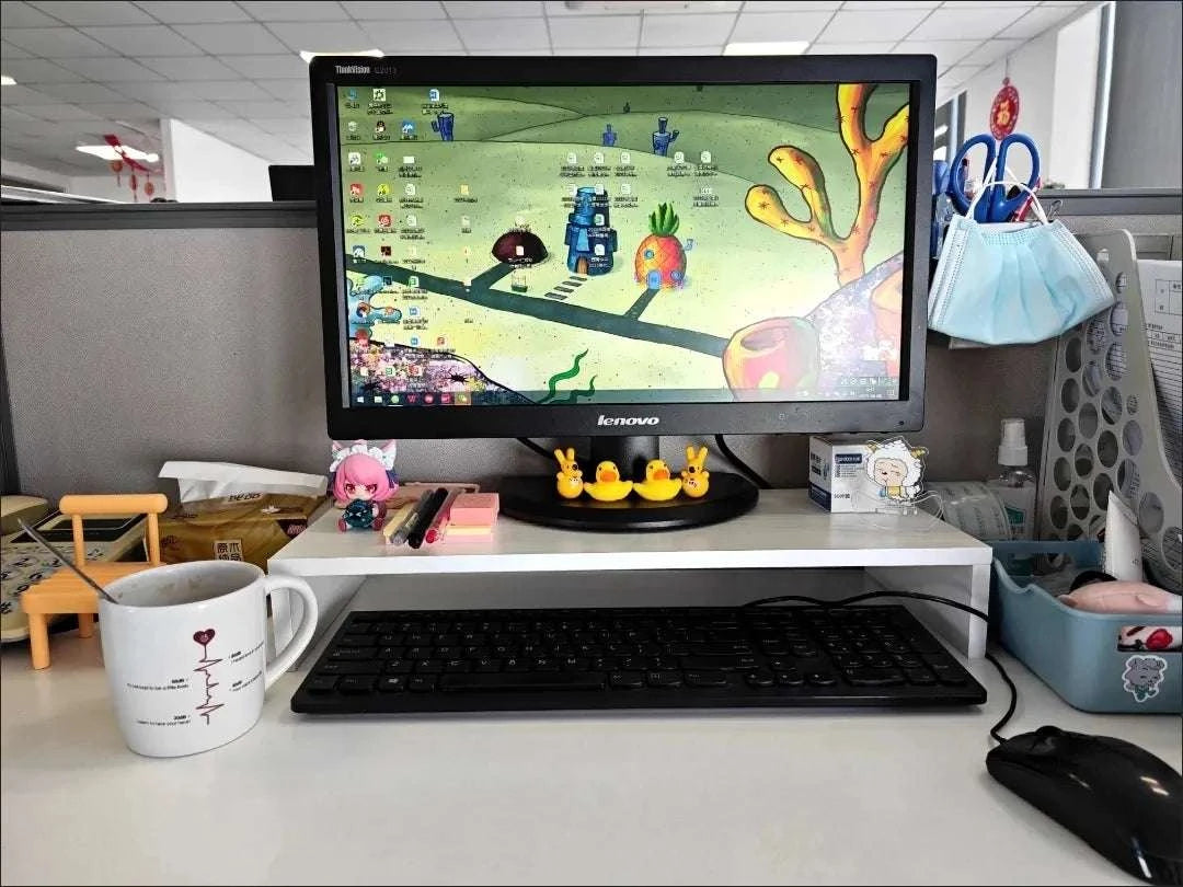 Monitor Riser Stand with Storage – Desk Organizer for Laptop and Screen-C