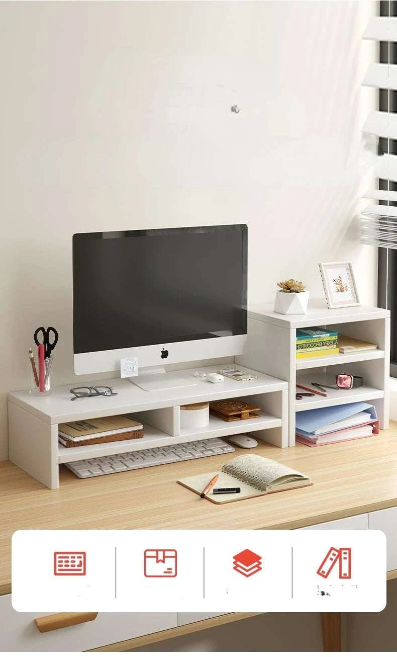 Monitor Riser Stand with Storage – Desk Organizer for Laptop and Screen-C