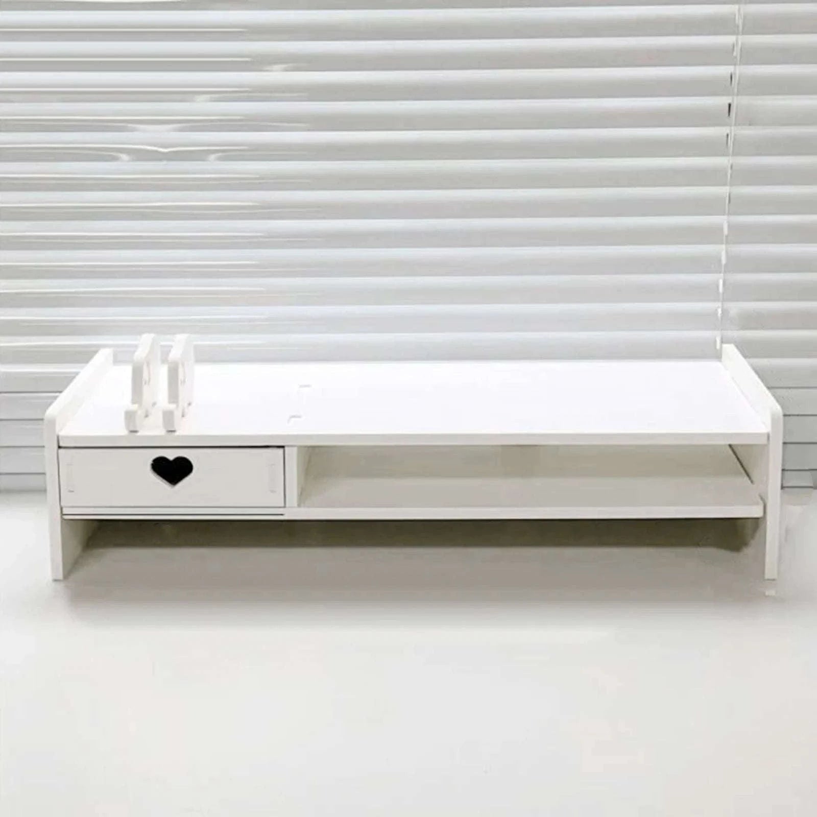 Monitor Stand Riser with Drawer Storage for Desk Organization-1 Pink Drawer