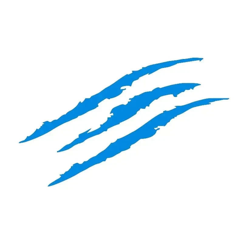 Monster Claw Scratch Decal Reflective Vinyl Car Sticker-44 x 13 cm / Yellow