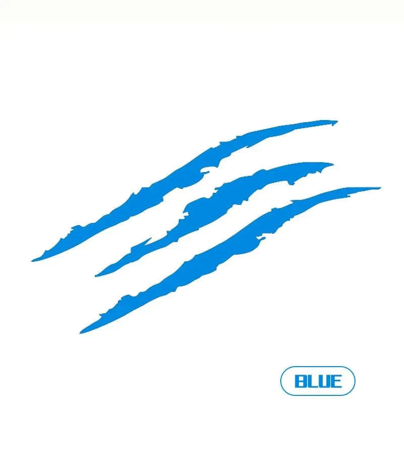 Monster Claw Scratch Decal Reflective Vinyl Car Sticker-44 x 13 cm / Yellow