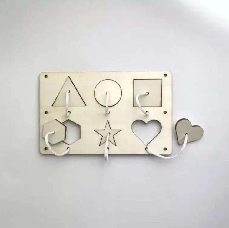 Montessori Busy Board DIY Wooden Puzzle-dog