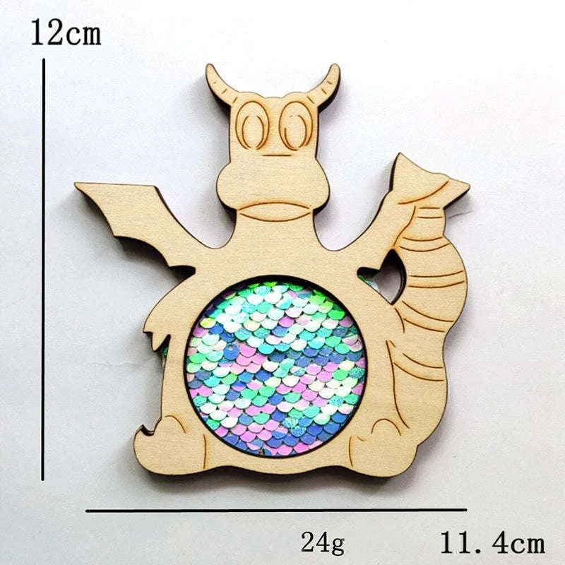 Montessori Busy Board DIY Wooden Puzzle-dog