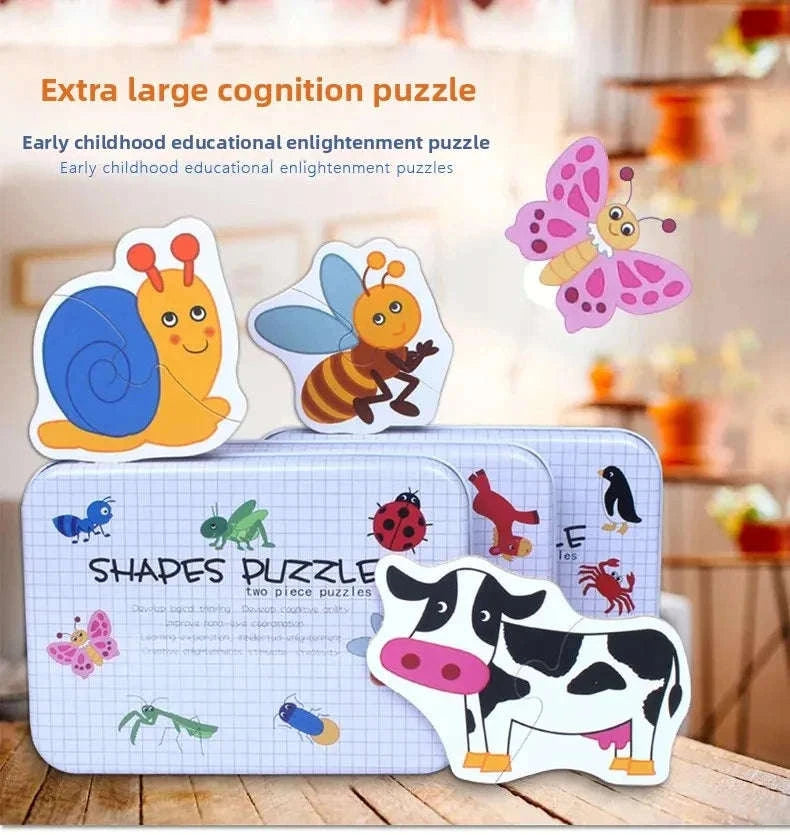 Montessori Wooden Puzzle Educational Toy-Livestock T178
