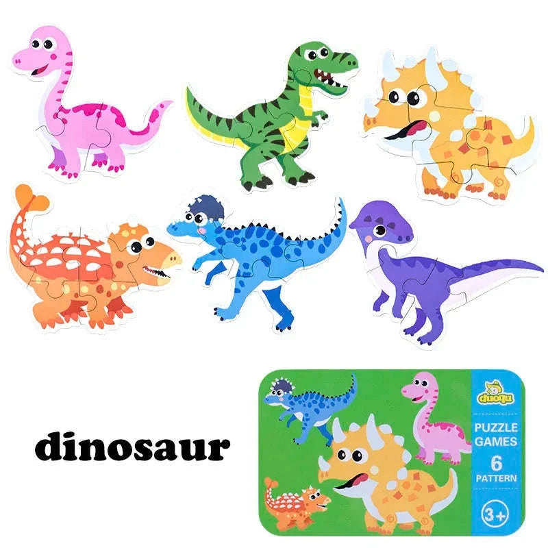Montessori Wooden Puzzle Educational Toy-Livestock T178
