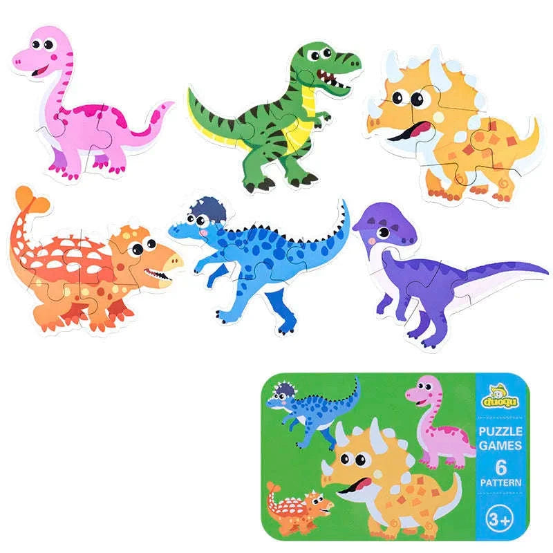 Montessori Wooden Puzzle Educational Toy-Livestock T178
