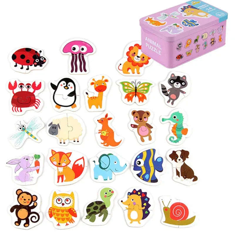 Montessori Wooden Puzzle Educational Toy-Livestock T178