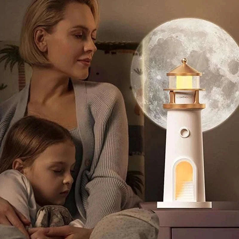 Moon Projection Night Light with Remote, Motion Sensor-Motion Sensor