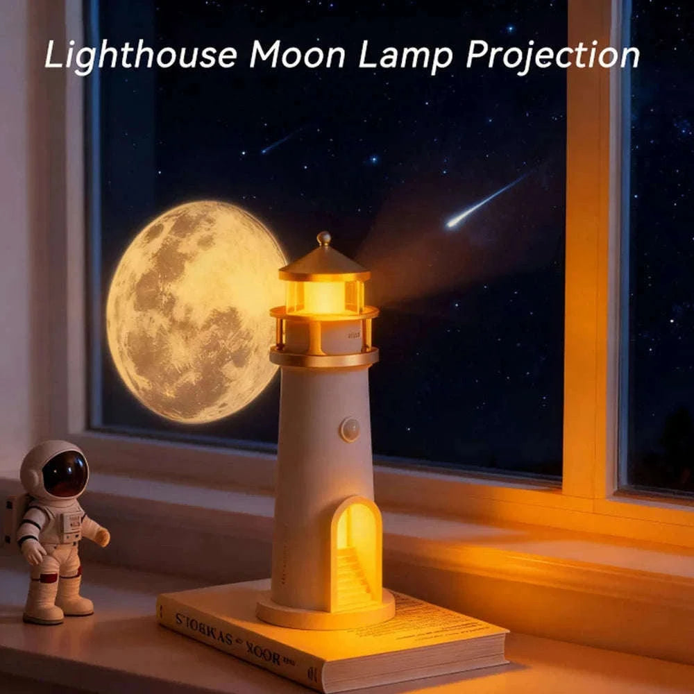 Moon Projection Night Light with Remote, Motion Sensor-Motion Sensor