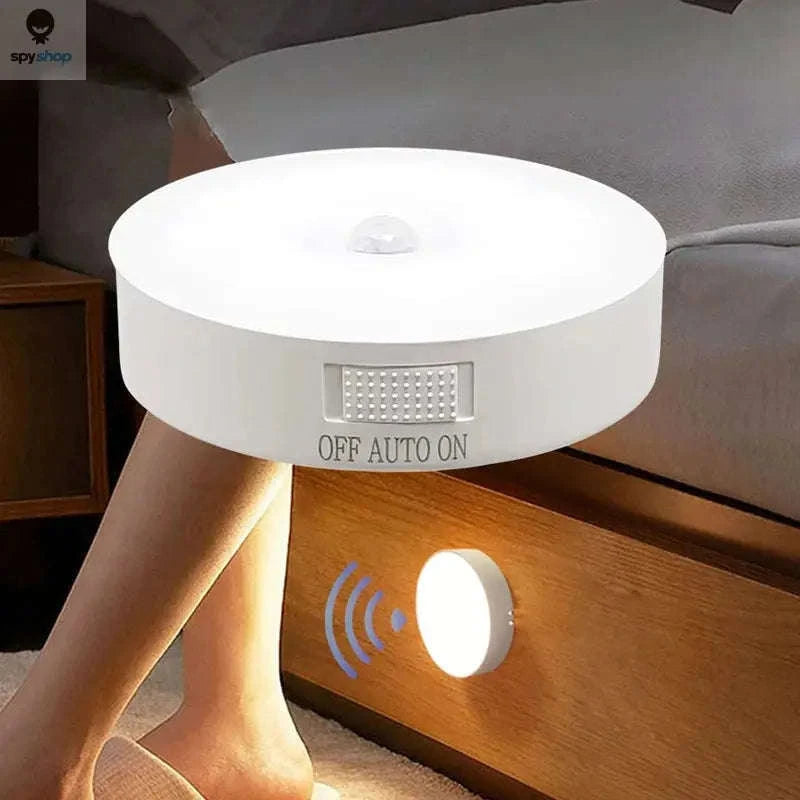 Motion Sensor Night Light – Rechargeable LED Lamp for Kitchens and Bedrooms-White Light