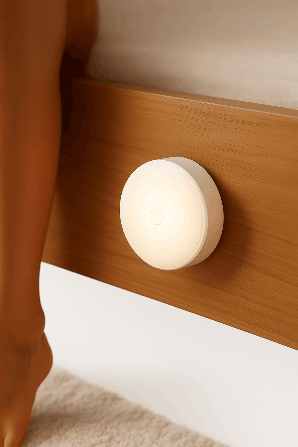 Motion Sensor Night Light — Wireless LED Lamp for Safe Lighting-Warm White