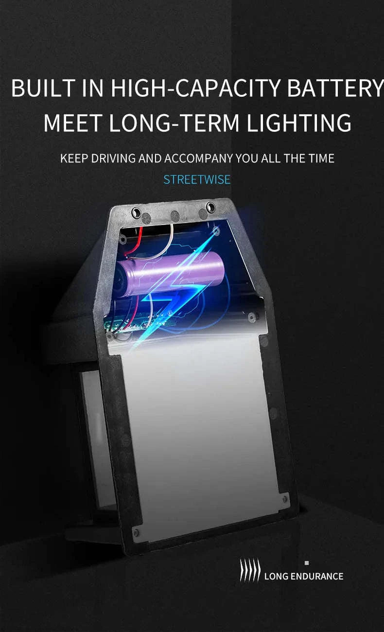 Motion Sensor Solar Tungsten Night Lamp for Outdoor Spaces-DK888(Black)