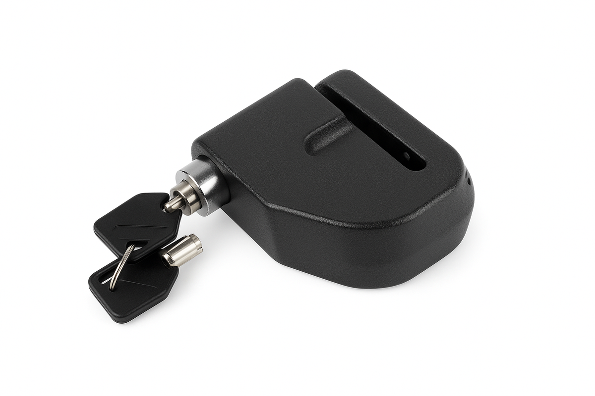 Motorcycle Alarm Lock Wheel Disc Brake with Key Motorcycle Scooter Bicycle Waterproof Anti-Theft Aluminum Alloy Safety Brake Loc