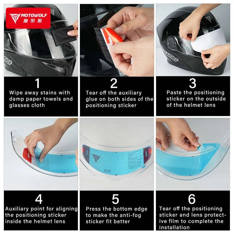 Motorcycle Anti Fog Film for Full Face Helmet Shield-MDL1912B