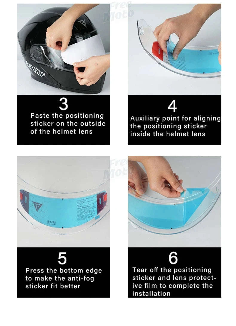 Motorcycle Anti Fog Film for Full Face Helmet Shield-MDL1912B