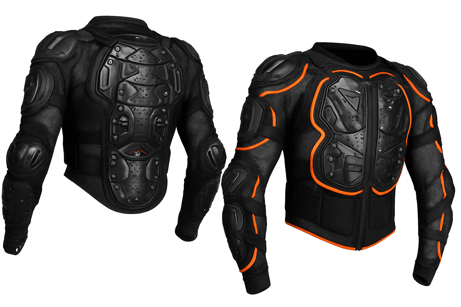 Motorcycle Armor Jacket with Shockproof Protection S-5XL-MP1004 Black / 4XL