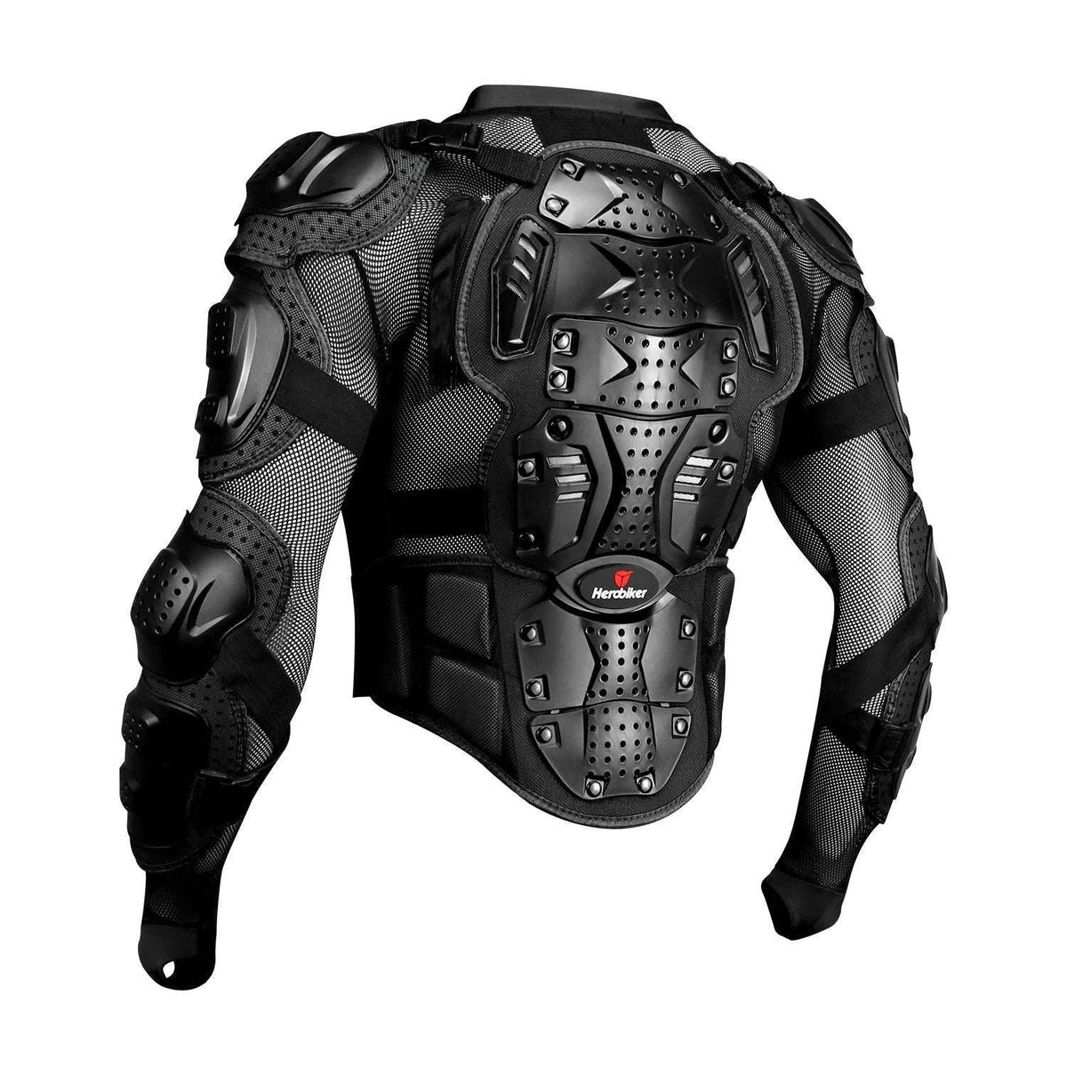 Motorcycle Armor Jacket with Shockproof Protection S-5XL-MP1004 Black / 4XL