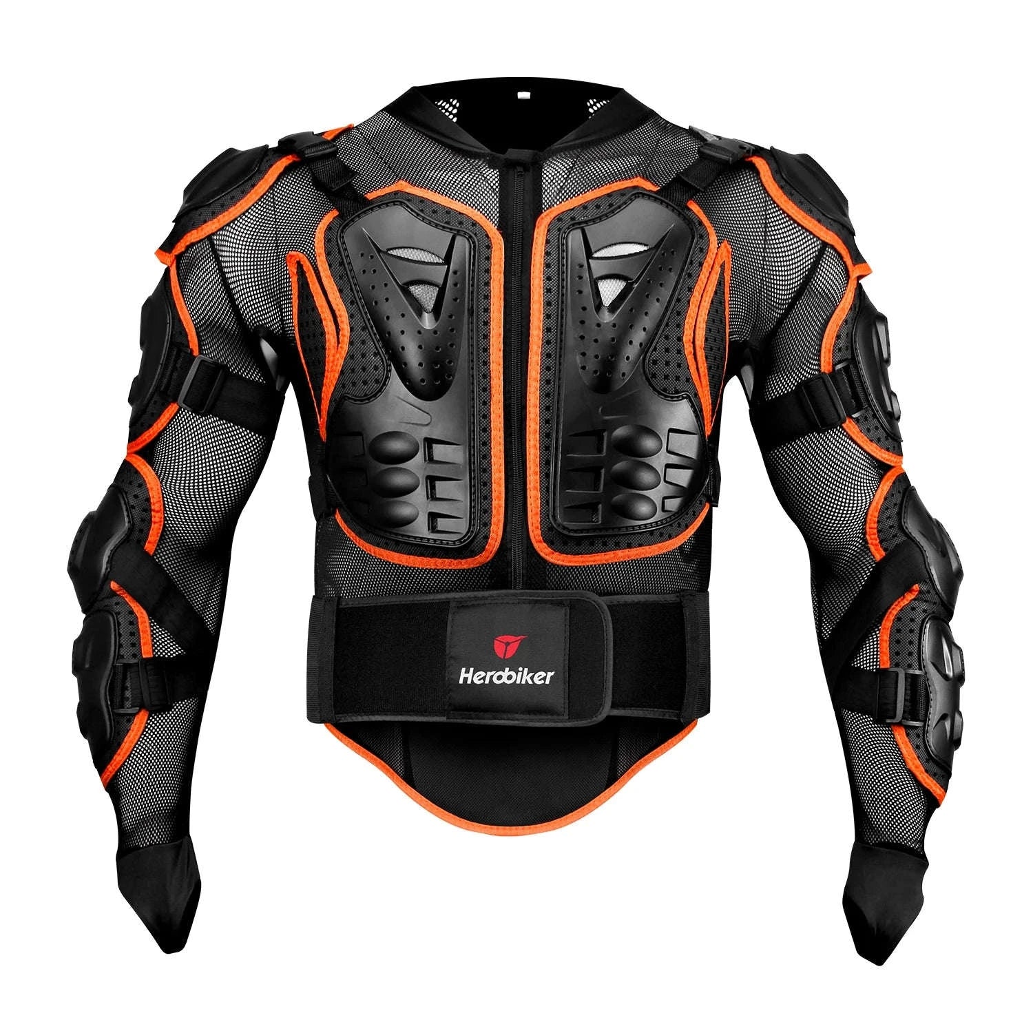Motorcycle Armor Jacket with Shockproof Protection S-5XL-MP1004 Black / 4XL