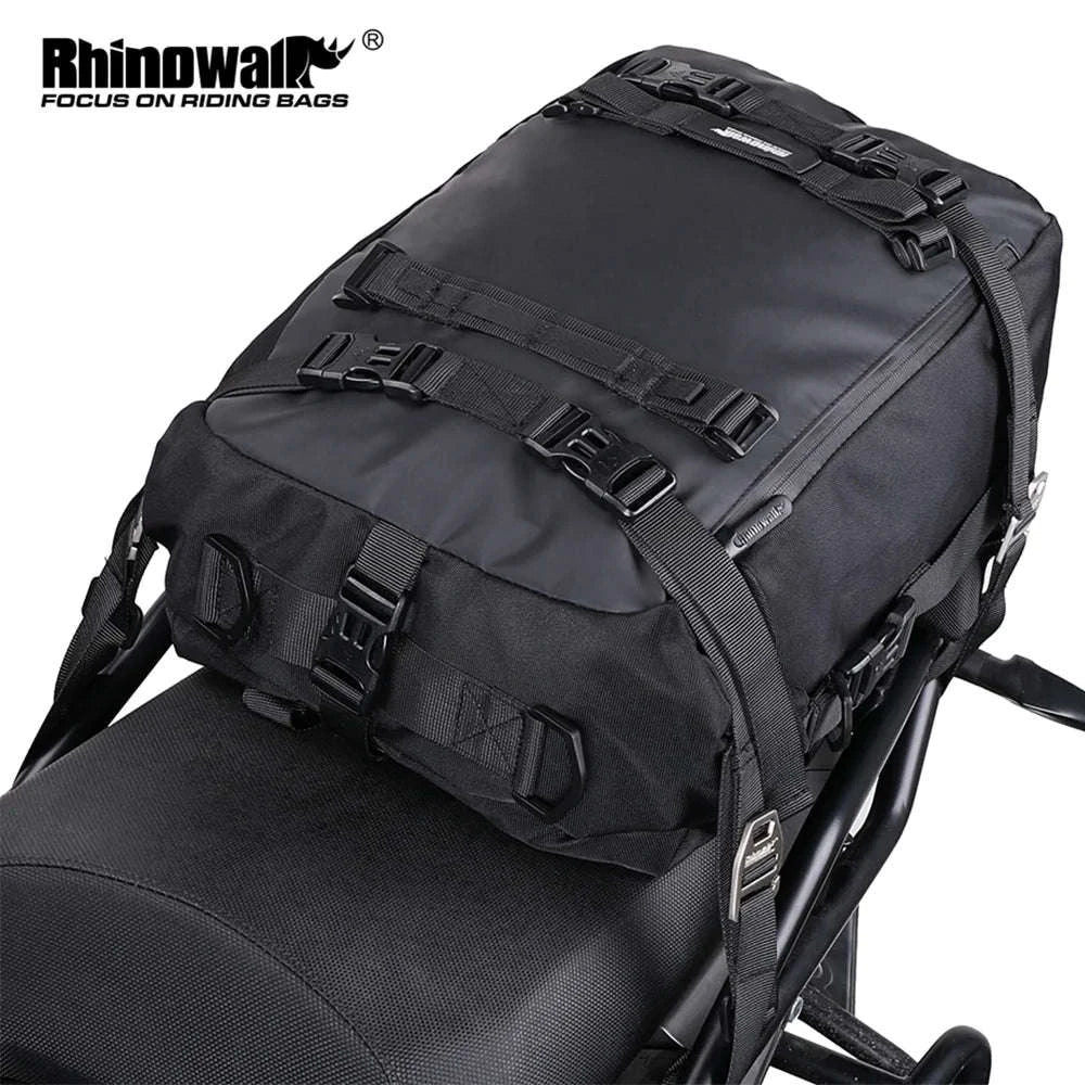 Motorcycle Back Seat Waterproof Bag 10L / 20L / 30L Travel Storage-Yellow 10L / China Mainland
