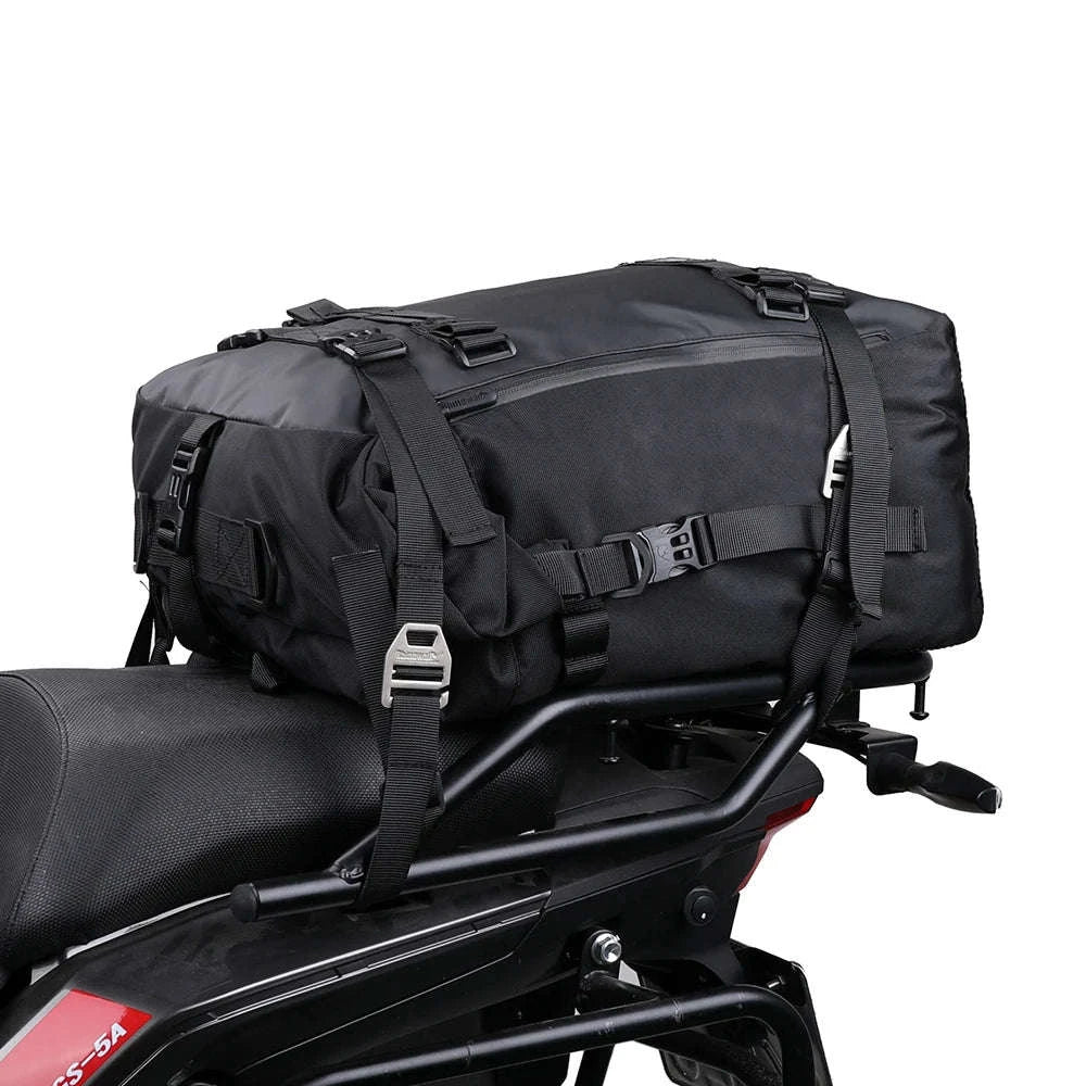 Motorcycle Back Seat Waterproof Bag 10L / 20L / 30L Travel Storage-Yellow 10L / China Mainland