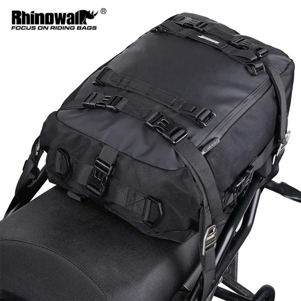 Motorcycle Back Seat Waterproof Bag 10L / 20L / 30L Travel Storage-Yellow 10L / China Mainland