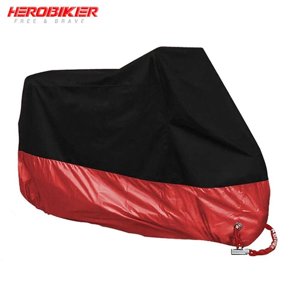 Motorcycle Cover Waterproof All‑Season Protection-L for 1801mm-2000mm / MCZ001 Red