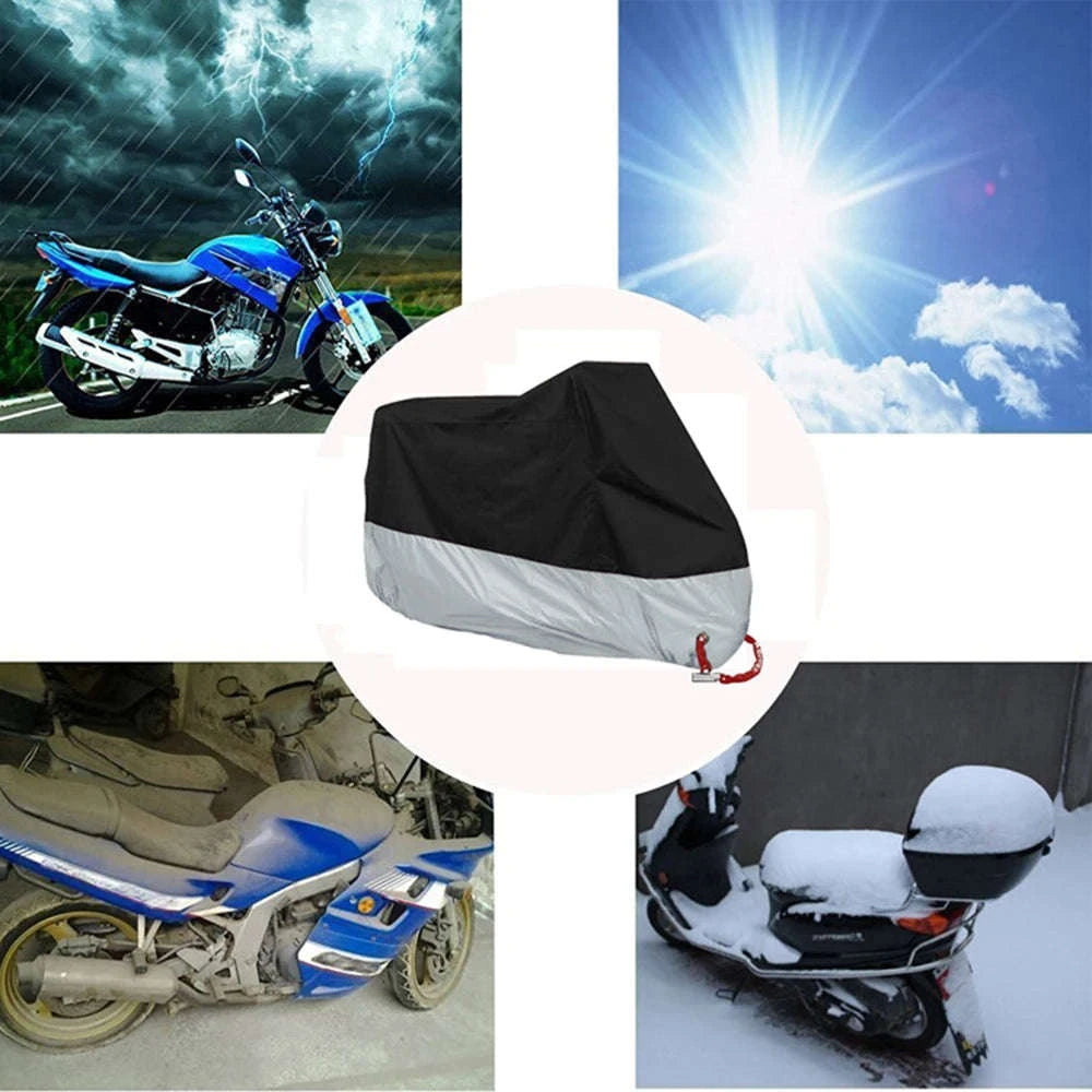 Motorcycle Cover Waterproof All‑Season Protection-L for 1801mm-2000mm / MCZ001 Red