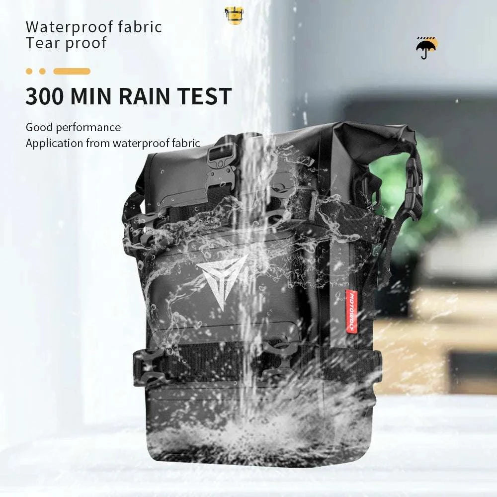 Motorcycle Crash Bar Waterproof Storage Bag for GS, ADV & More-2x no logo yellow