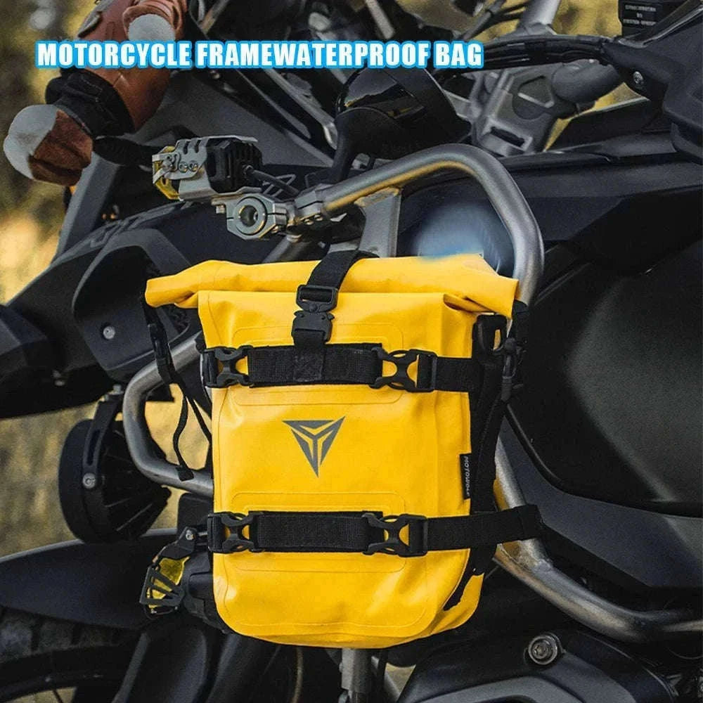 Motorcycle Crash Bar Waterproof Tool Bag 8L for BMW GS & Honda-