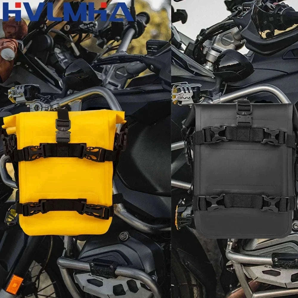 Motorcycle Crash Bar Waterproof Tool Bag 8L for BMW GS & Honda-