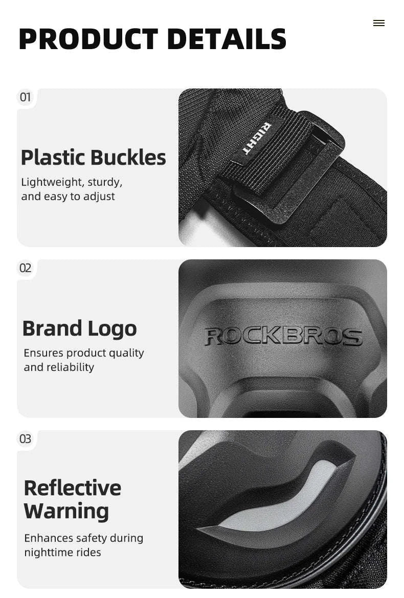 Motorcycle & Cycling Knee Pads Shockproof Anti-Fall Protection-HJ003