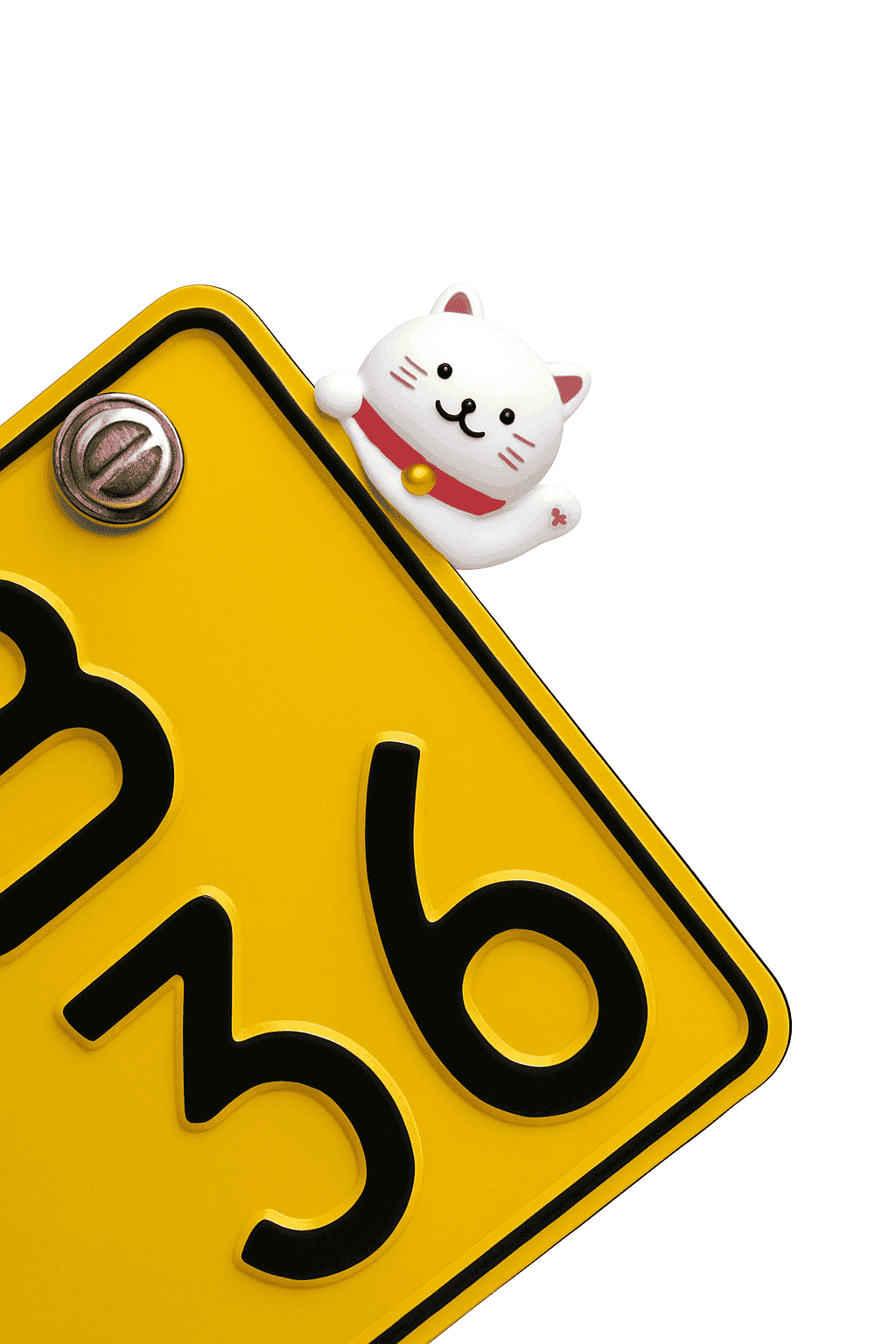 Motorcycle Decorative Stickers for Custom Style and Easy Detail-Lucky Cat