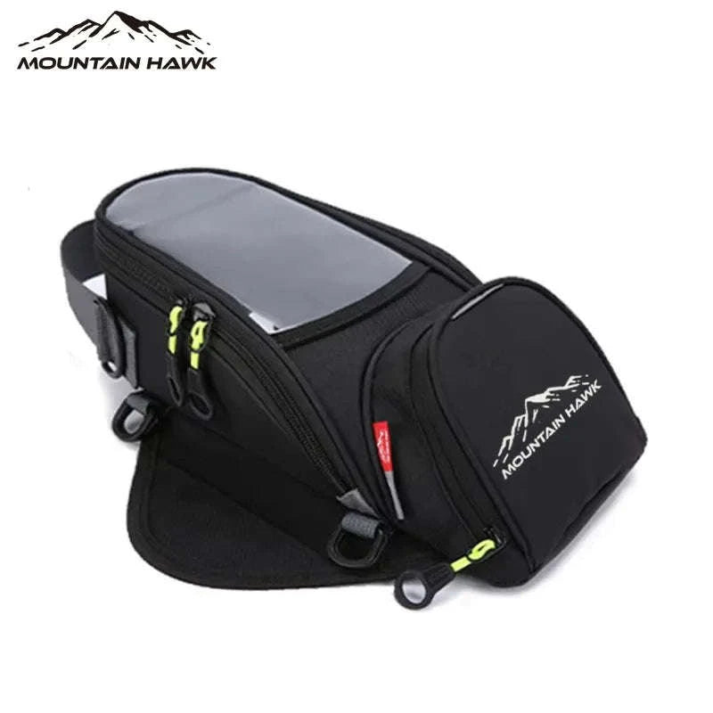 Motorcycle Fuel Bag with Phone Navigation Holder-black
