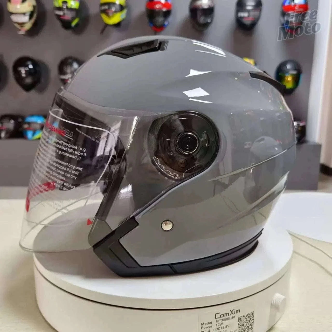 Motorcycle Half Helmet with Dual Visor UV Protection Lightweight-Matte Black / M