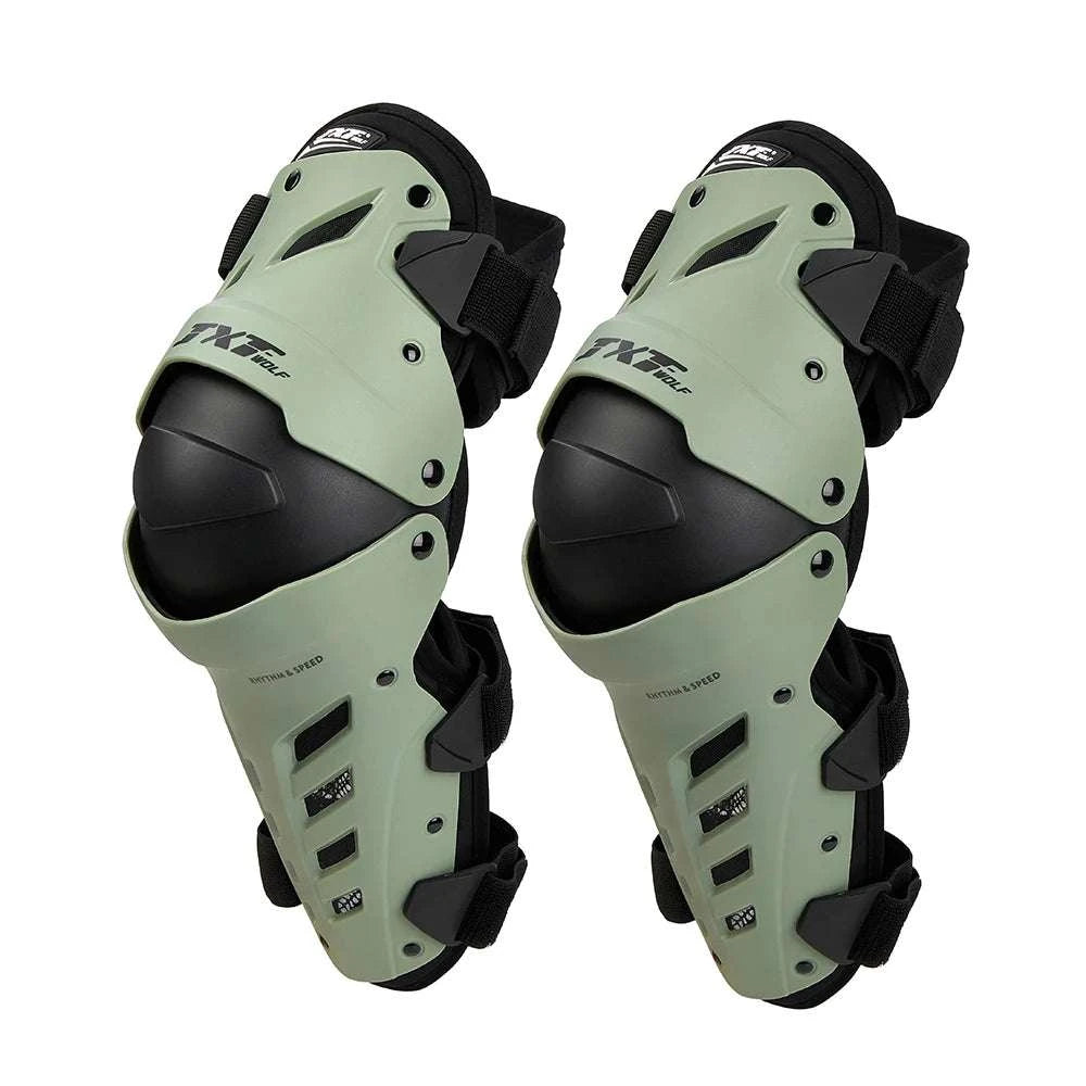 Motorcycle Knee Pads for Riding Anti-Fall Leg Protection-GRAY