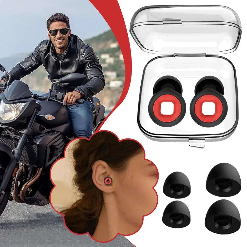 Motorcycle Noise Reduction Earplugs for Riding and Sleep Comfort-B / CN