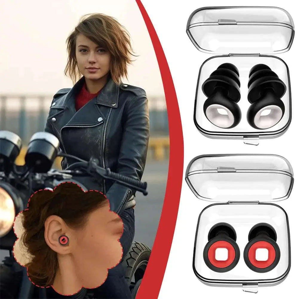 Motorcycle Noise Reduction Earplugs for Riding and Sleep Comfort-B / CN