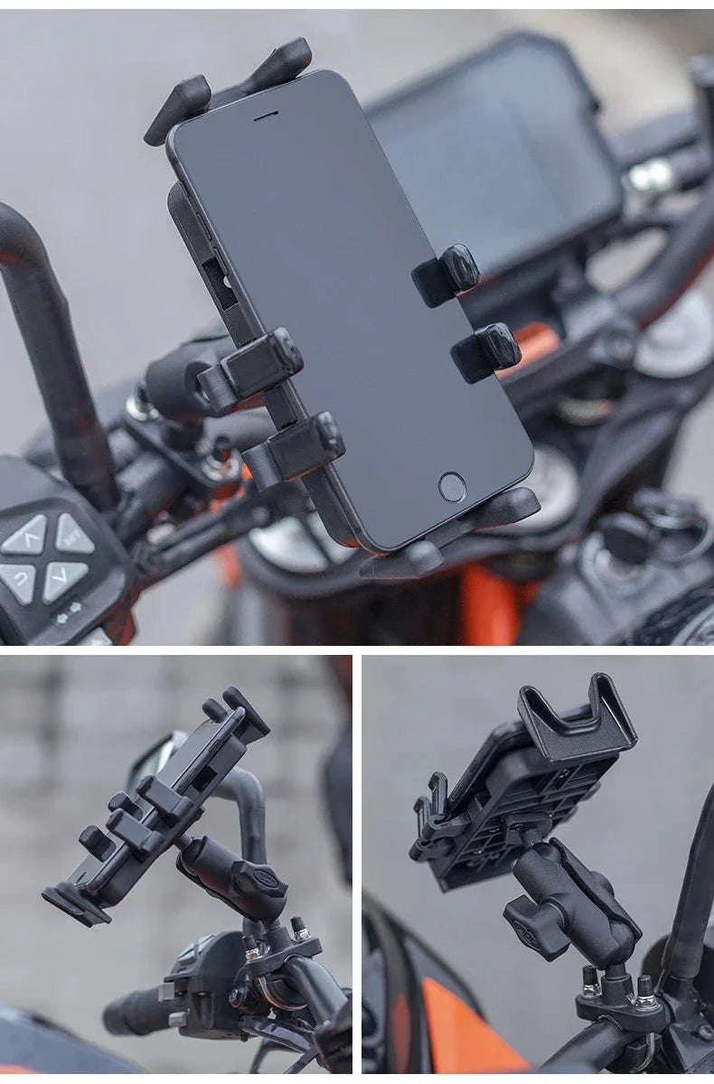 Motorcycle Phone Holder with Shock Absorption-25210011001